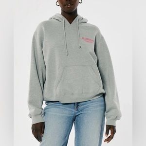 New without Tags Hollister Embroidered Logo Boyfriend Hoodie Women’s Size Small